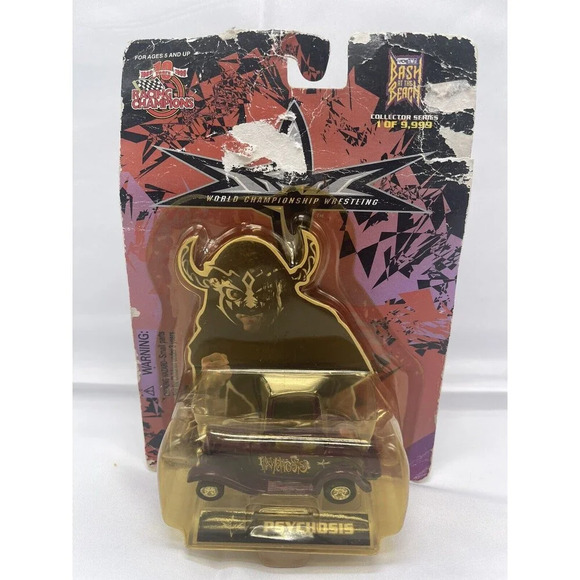 Psychosis WCW Nitro-Street Rods Die Cast Car Damaged Packaging 1 of 9,999 New - Picture 9 of 9